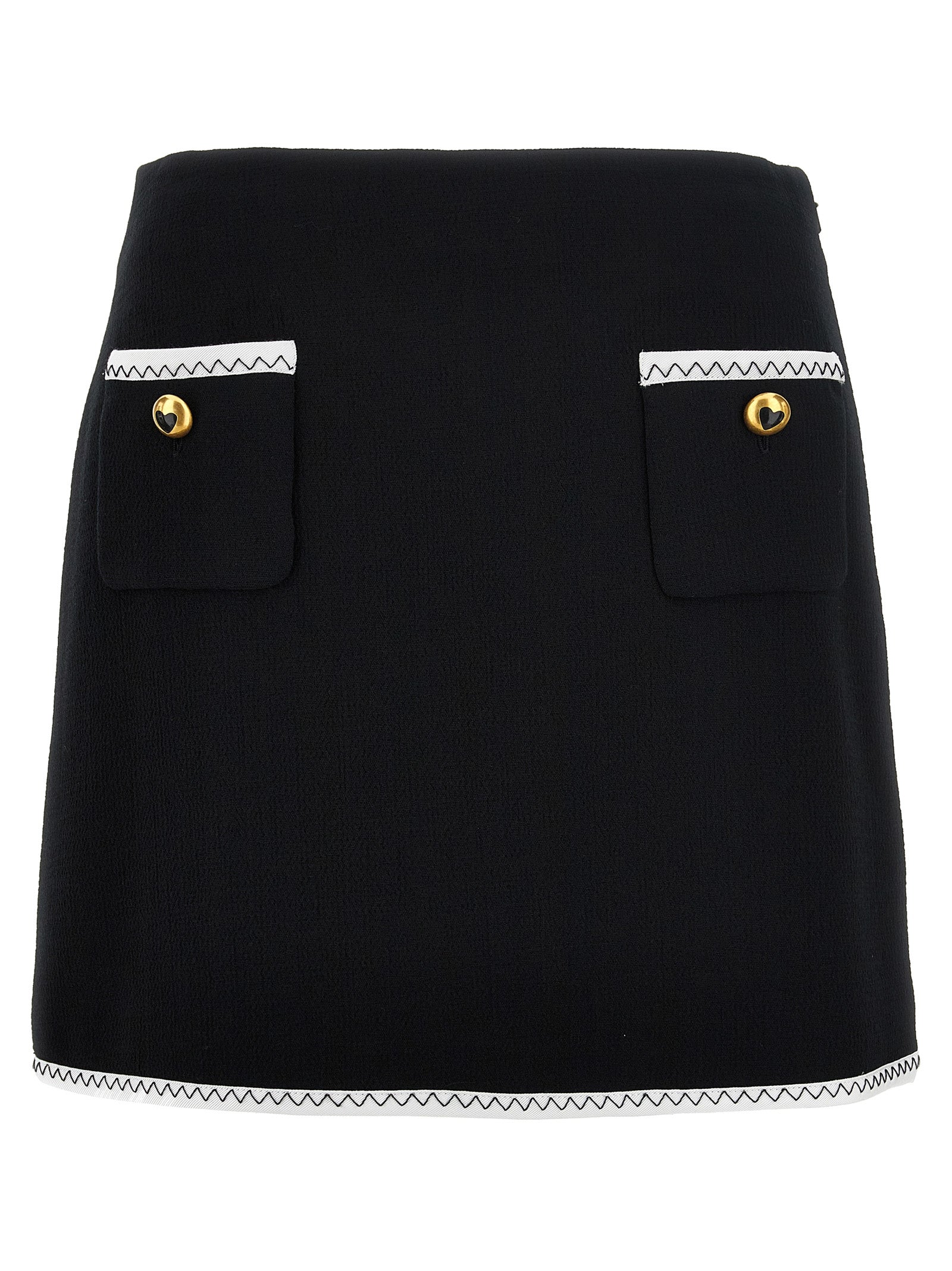 Moschino Moschino Heart Button Skirt