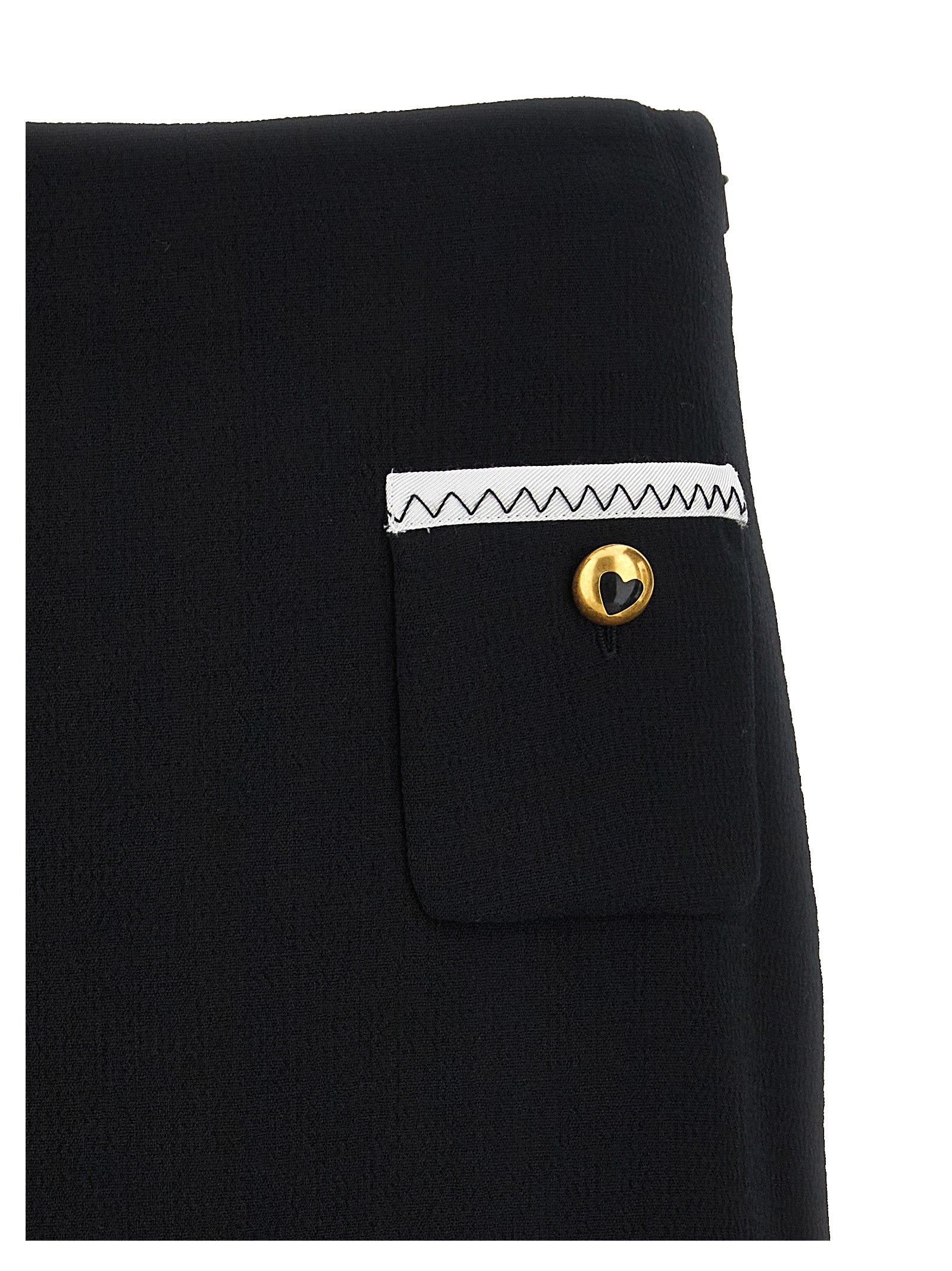 Moschino Moschino Heart Button Skirt