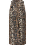Ganni Ganni Animal Print Long Skirt