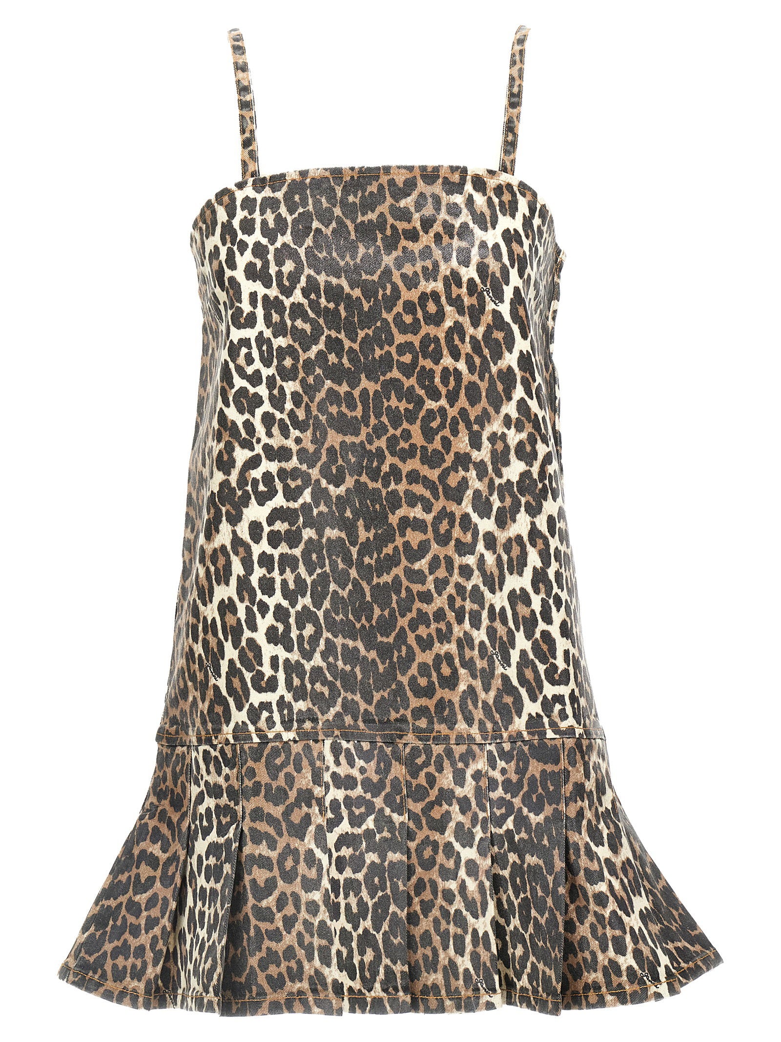 Ganni Ganni Leopard Mini Dress