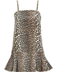 Ganni Ganni Leopard Mini Dress