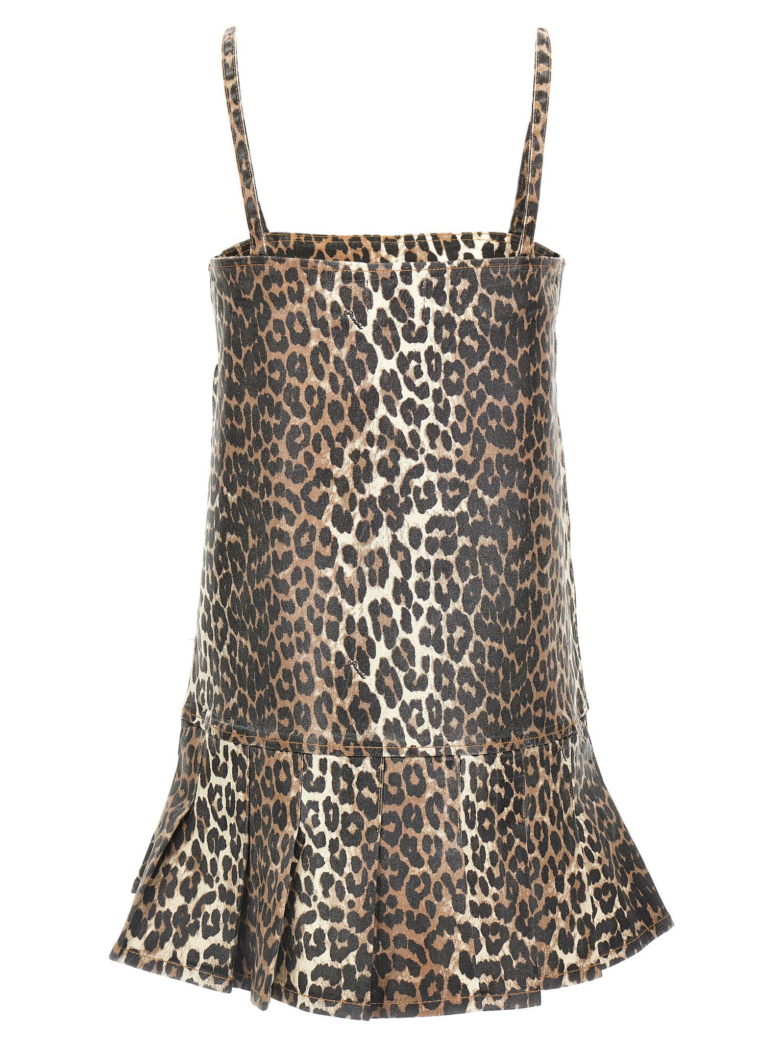 Ganni Ganni Leopard Mini Dress