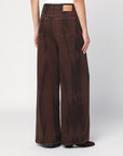 Ganni GANNI Wide-leg brown jeans