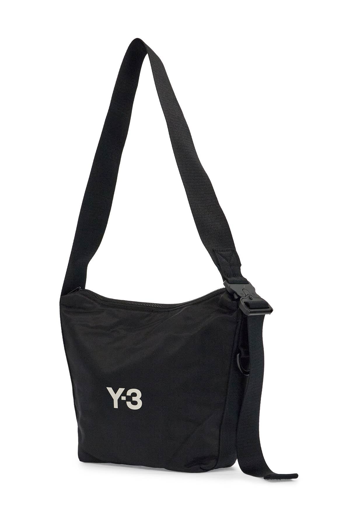 Y-3 Y-3 black recycled polyester sacoche with adjustable strap