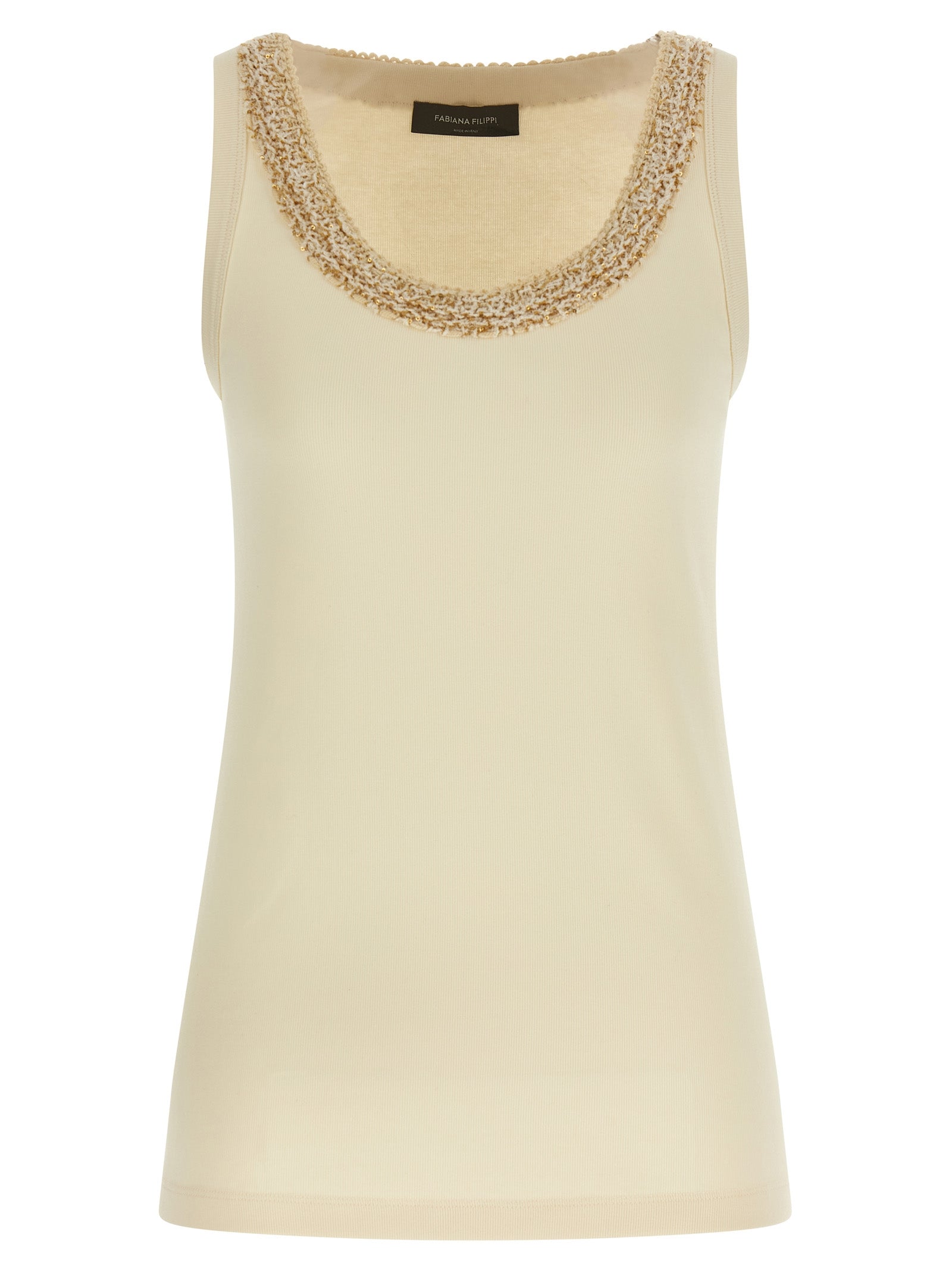 Fabiana Filippi Fabiana Filippi Tweed Insert Top