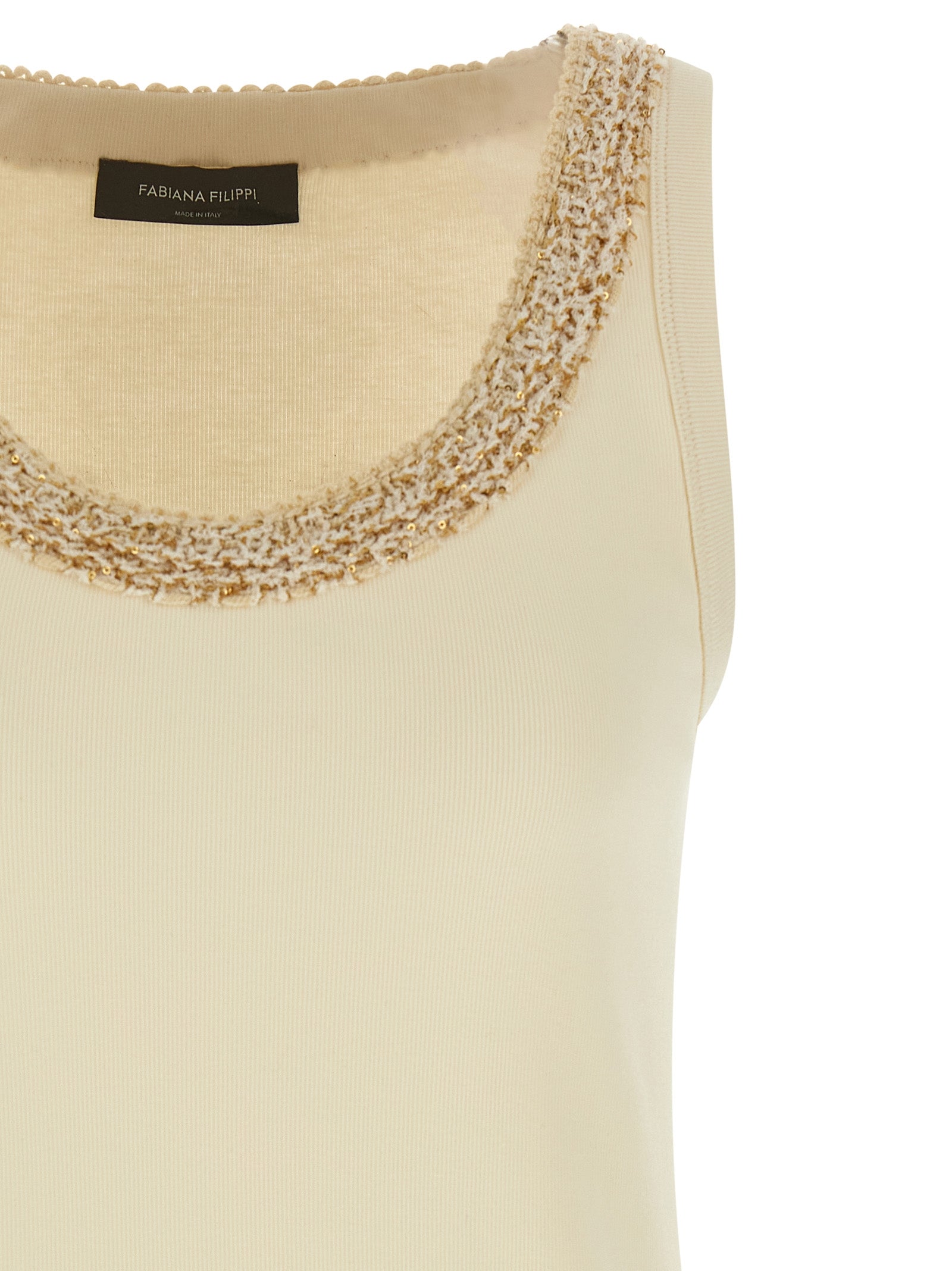 Fabiana Filippi Fabiana Filippi Tweed Insert Top