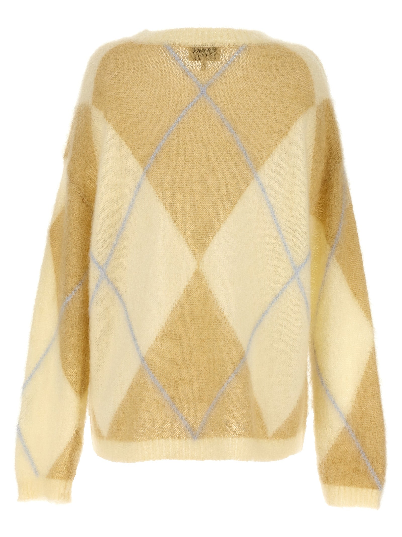 Ganni Ganni Logo Embroidery Diamond Sweater