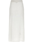 Ganni Ganni Shiny Pointelle Knit Skirt