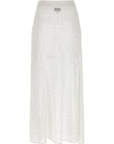 Ganni Ganni Shiny Pointelle Knit Skirt