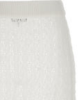Ganni Ganni Shiny Pointelle Knit Skirt