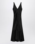 Sportmax Sportmax Long black dress in satin