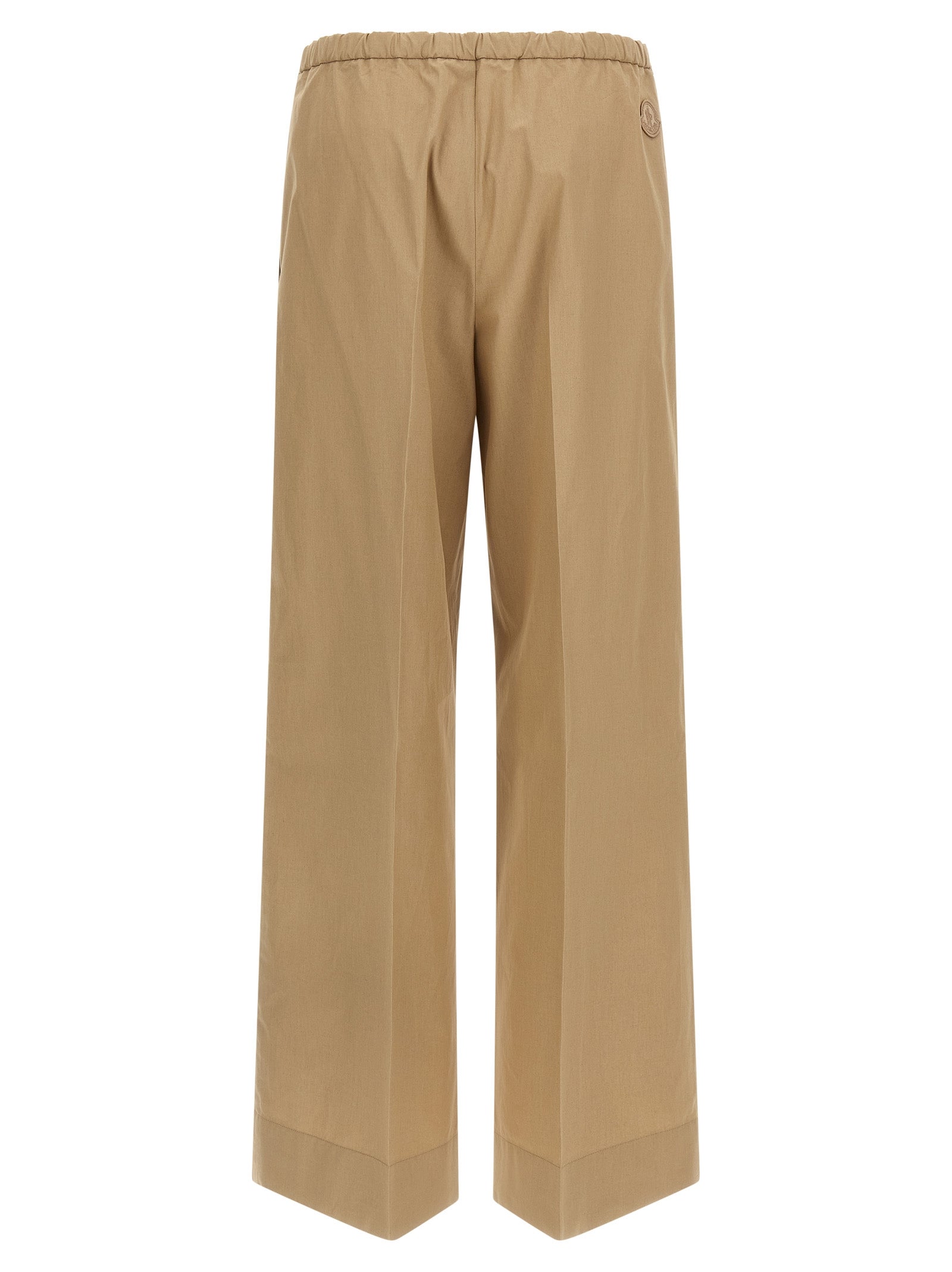 Moncler Moncler Grosgrain Logo Patch Pants