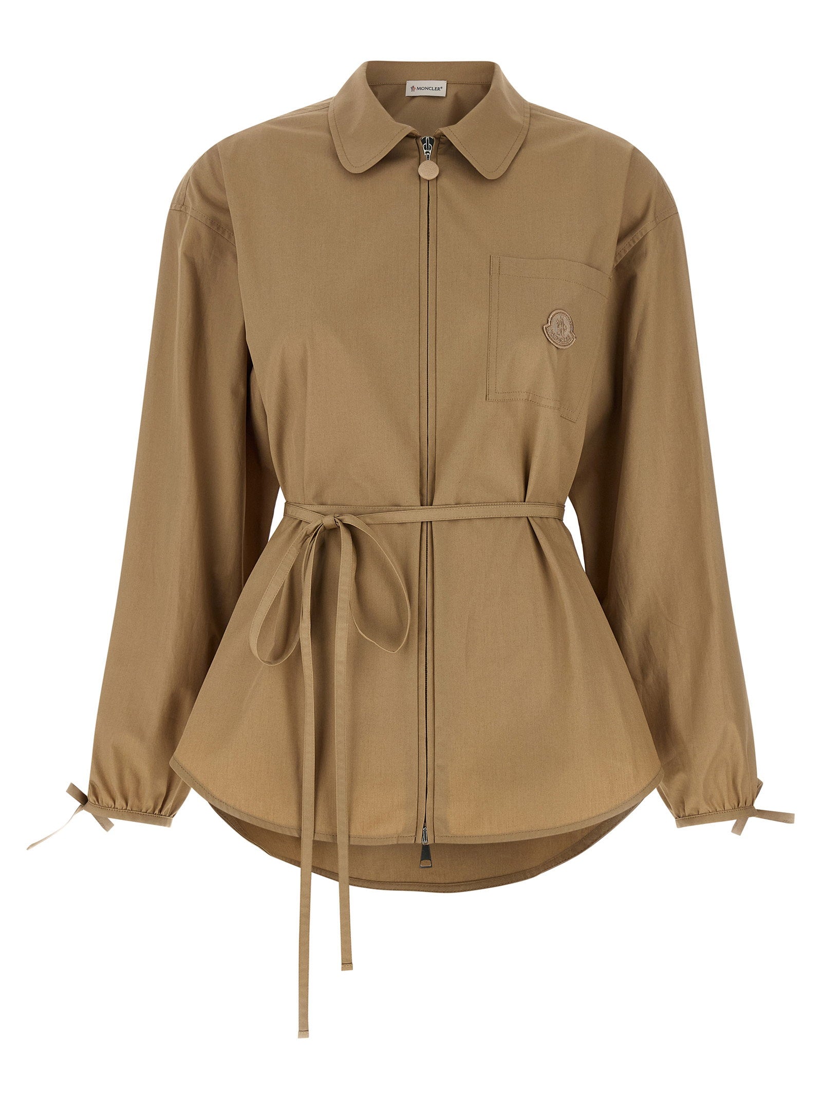 Moncler Moncler Grosgrain Logo Patch Overshirt