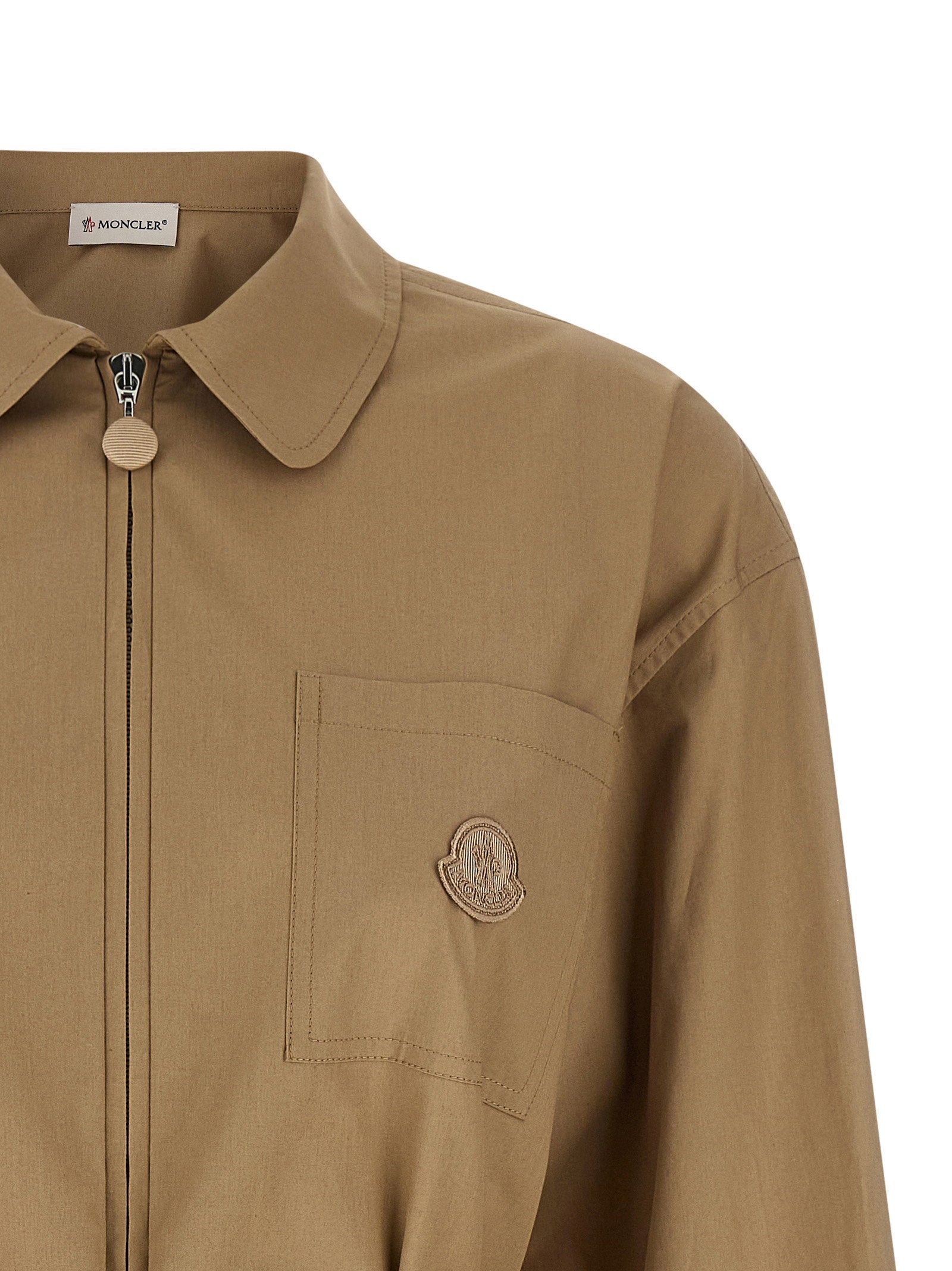 Moncler Moncler Grosgrain Logo Patch Overshirt