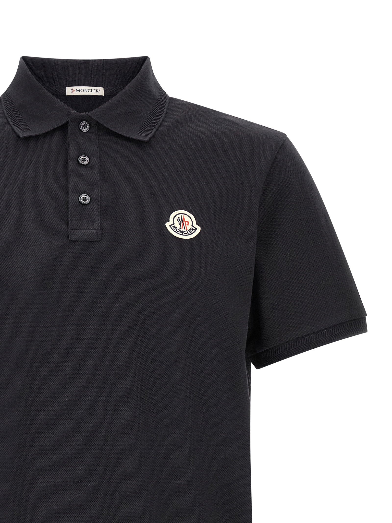 Moncler Moncler Logo Patch Polo Shirt
