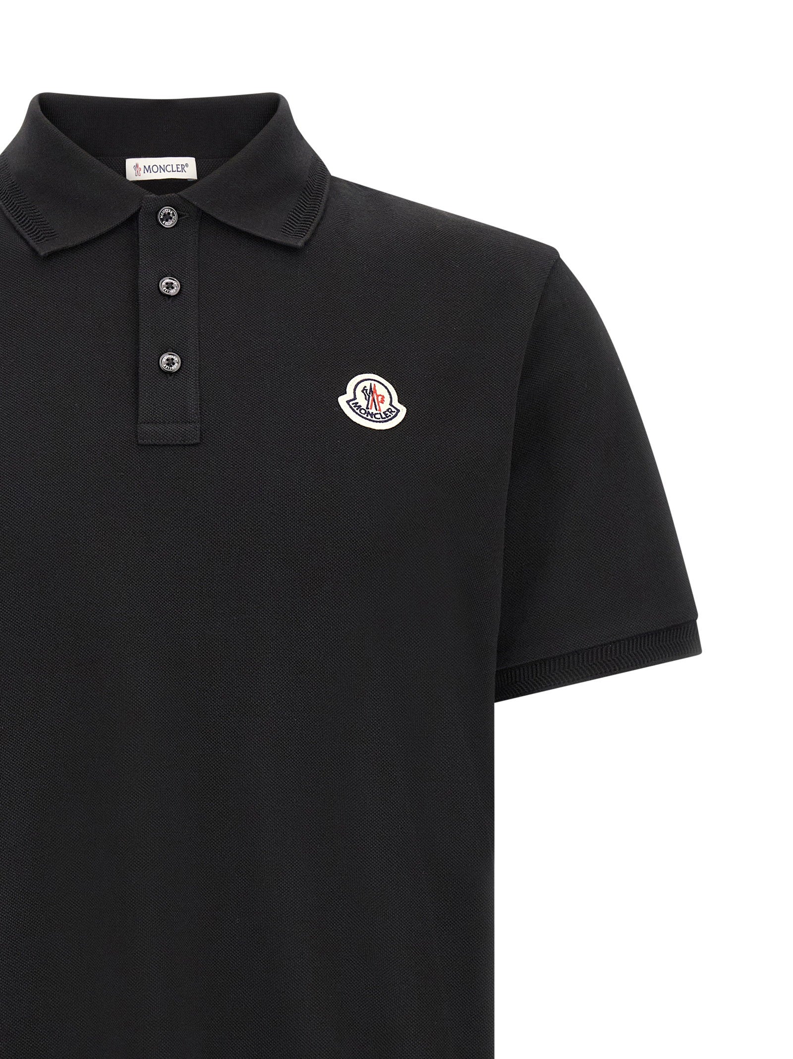 Moncler Moncler Logo Patch Polo Shirt