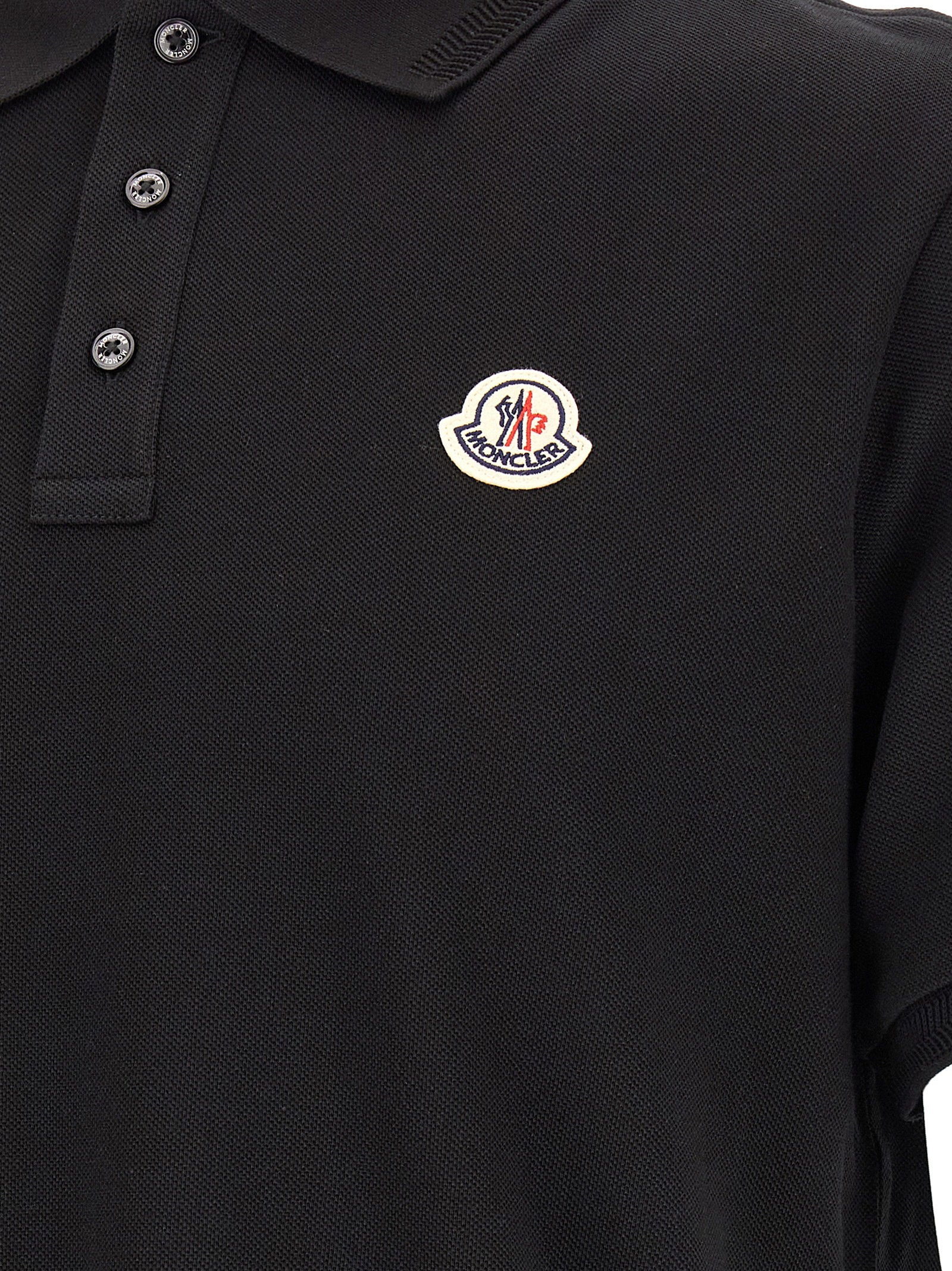 Moncler Moncler Logo Patch Polo Shirt