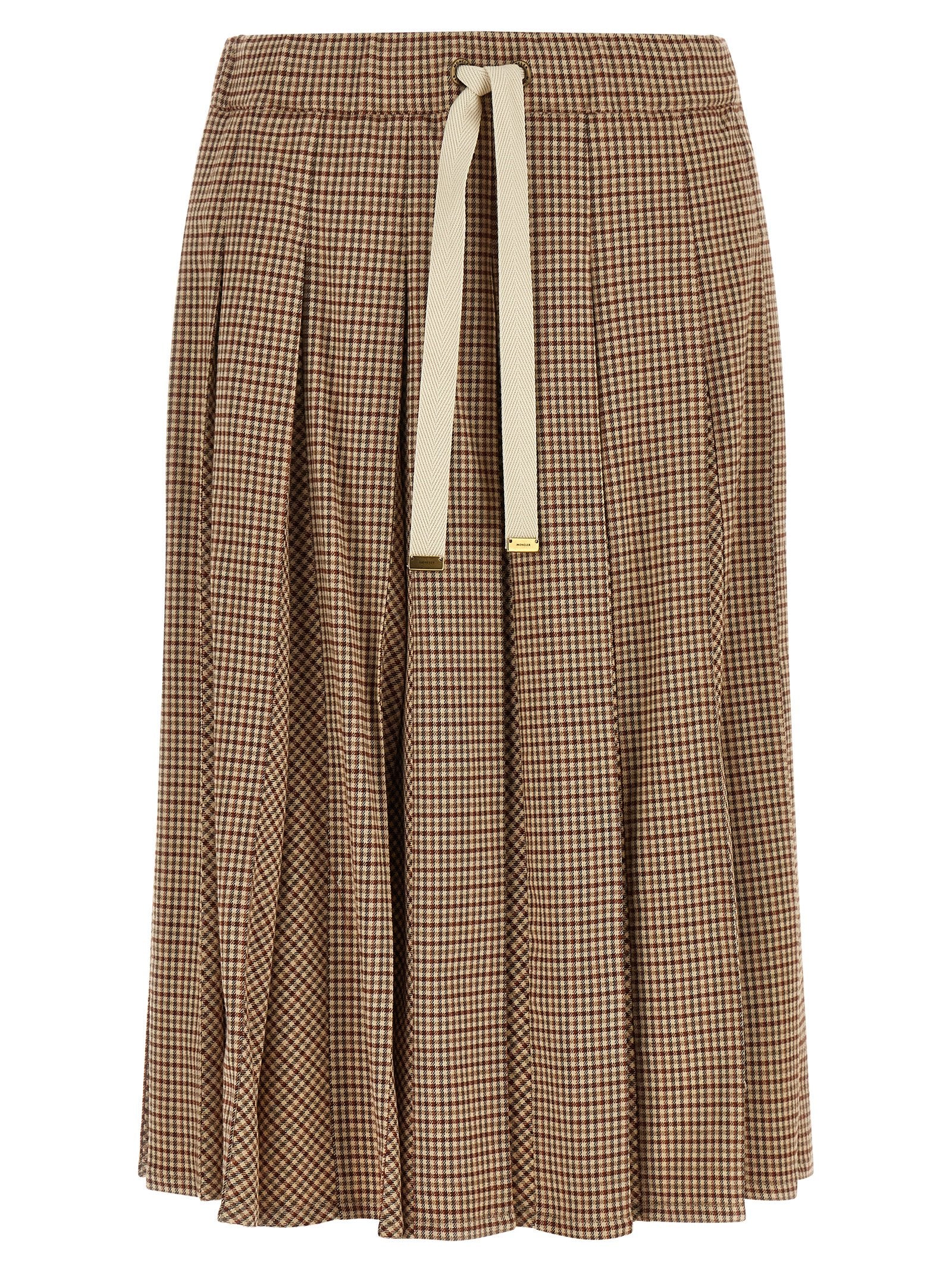 Moncler Moncler Pleated Midi Skirt