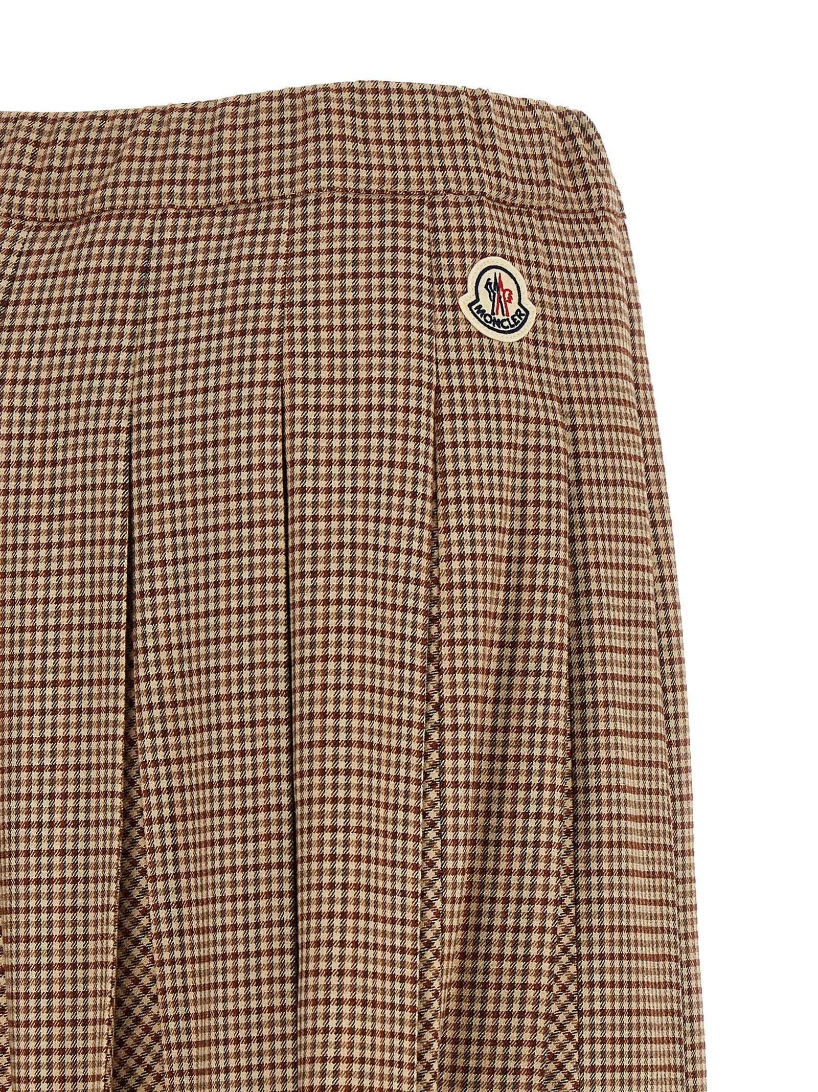 Moncler Moncler Pleated Midi Skirt