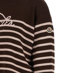 Moncler Moncler Striped Sweater With Embroidery