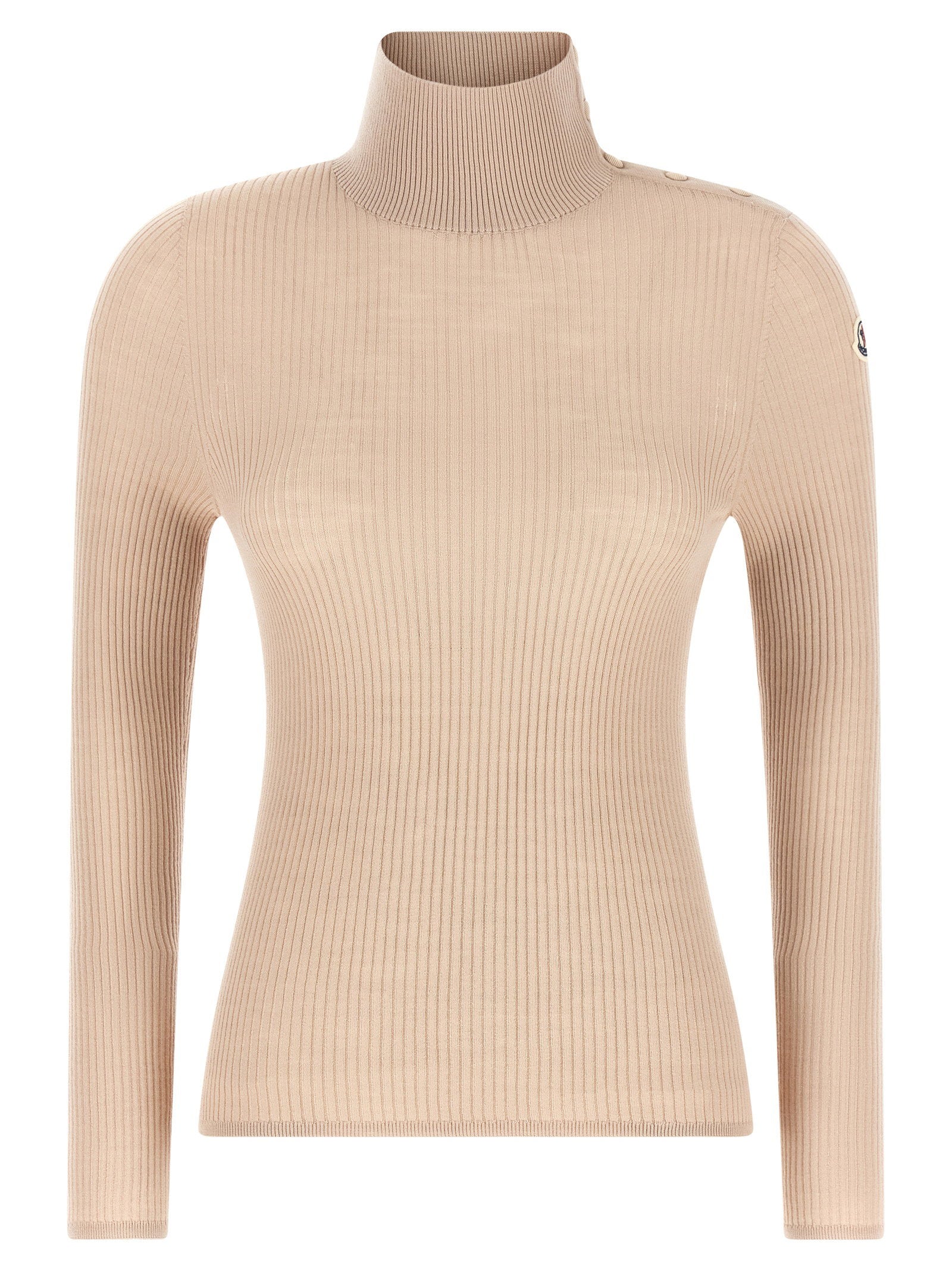 Moncler Moncler Textured Wool Turtleneck Sweater