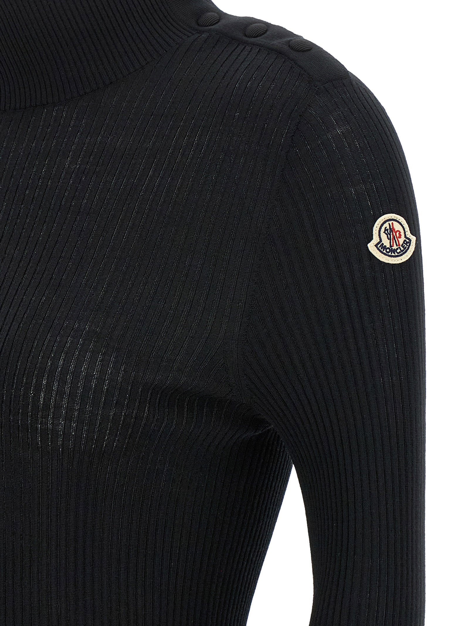 Moncler Moncler Logo Turtleneck Sweater