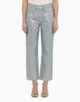 Frame Frame La Jane cropped jeans in Hologram denim
