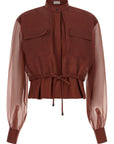 Brunello Cucinelli Brunello Cucinelli Silk Sleeves Blouse