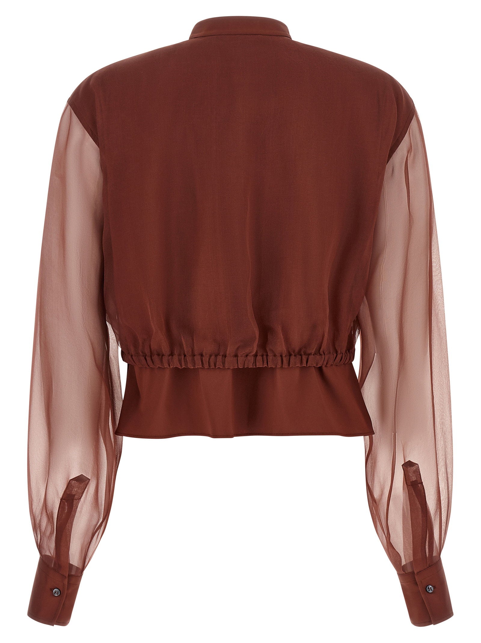 Brunello Cucinelli Brunello Cucinelli Silk Sleeves Blouse