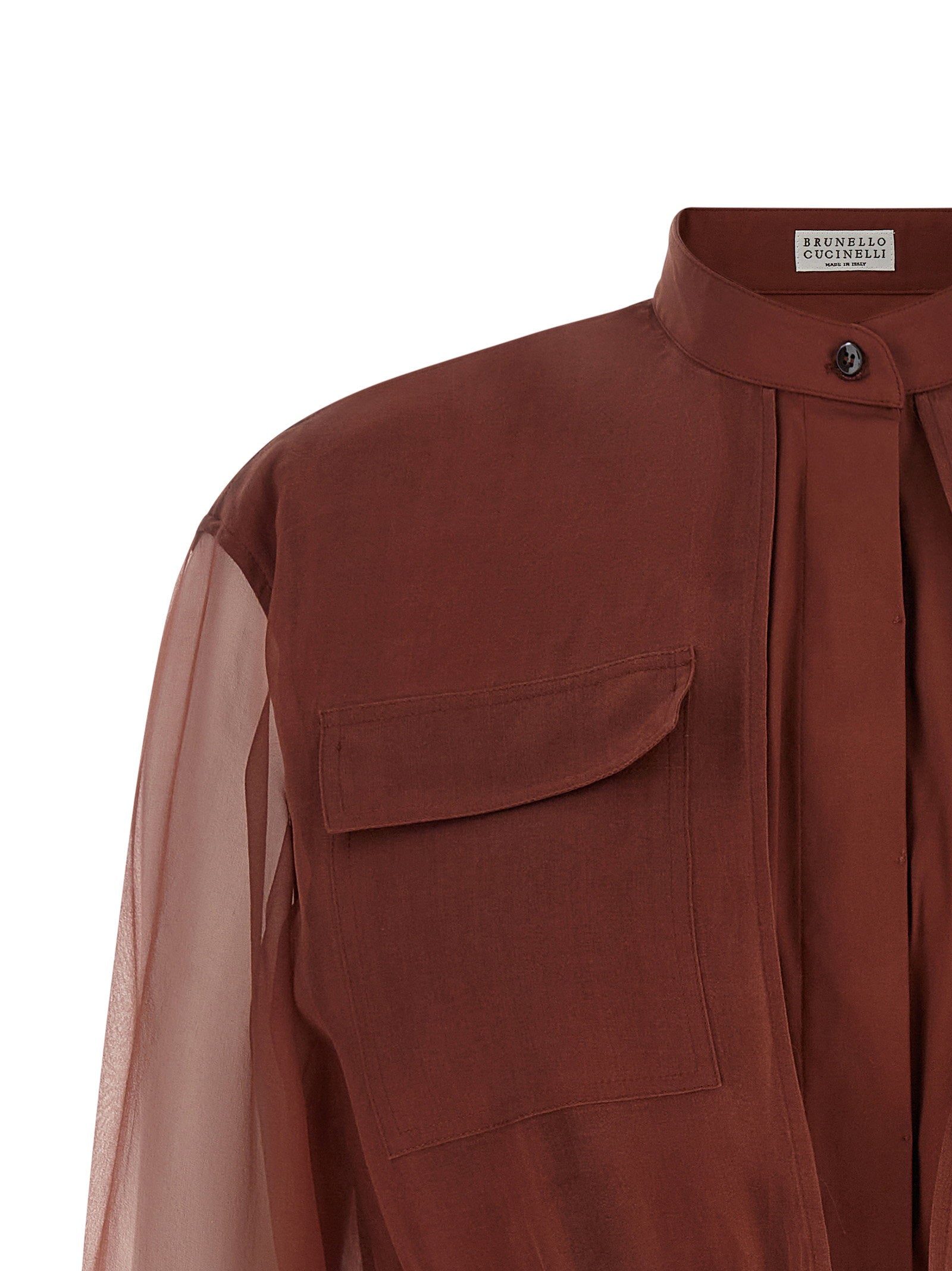 Brunello Cucinelli Brunello Cucinelli Silk Sleeves Blouse