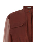 Brunello Cucinelli Brunello Cucinelli Silk Sleeves Blouse