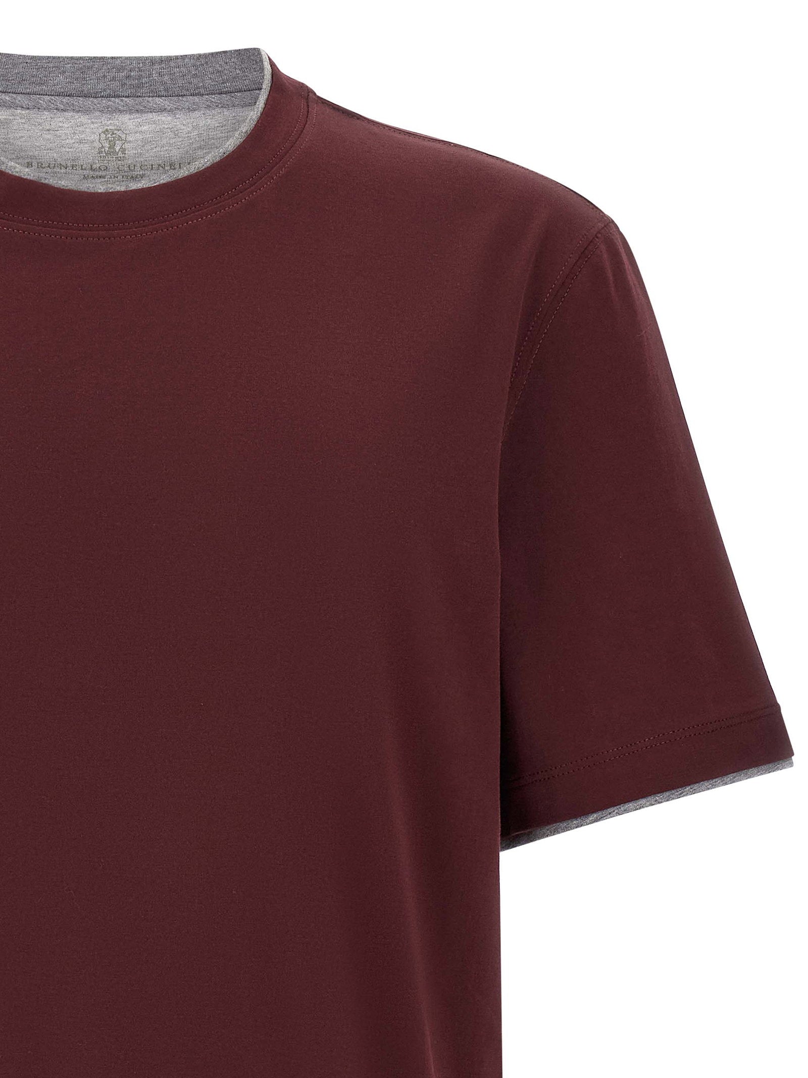 Brunello Cucinelli Brunello Cucinelli Double Layer T-shirt