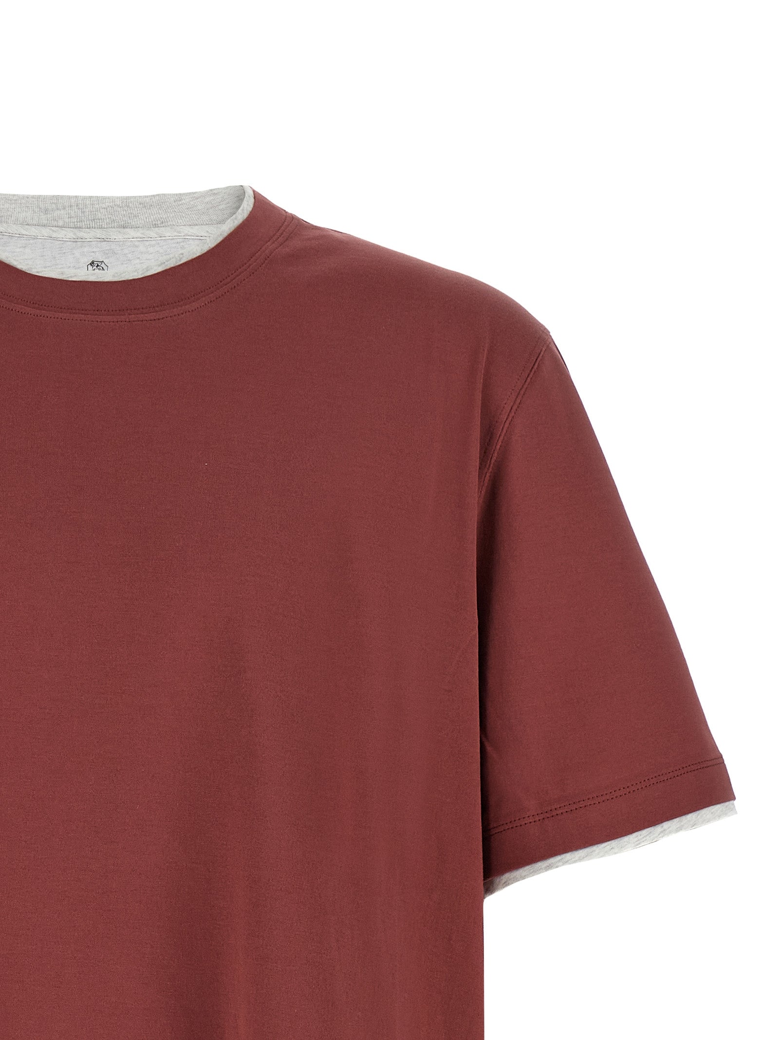 Brunello Cucinelli Brunello Cucinelli Double Layer T-shirt