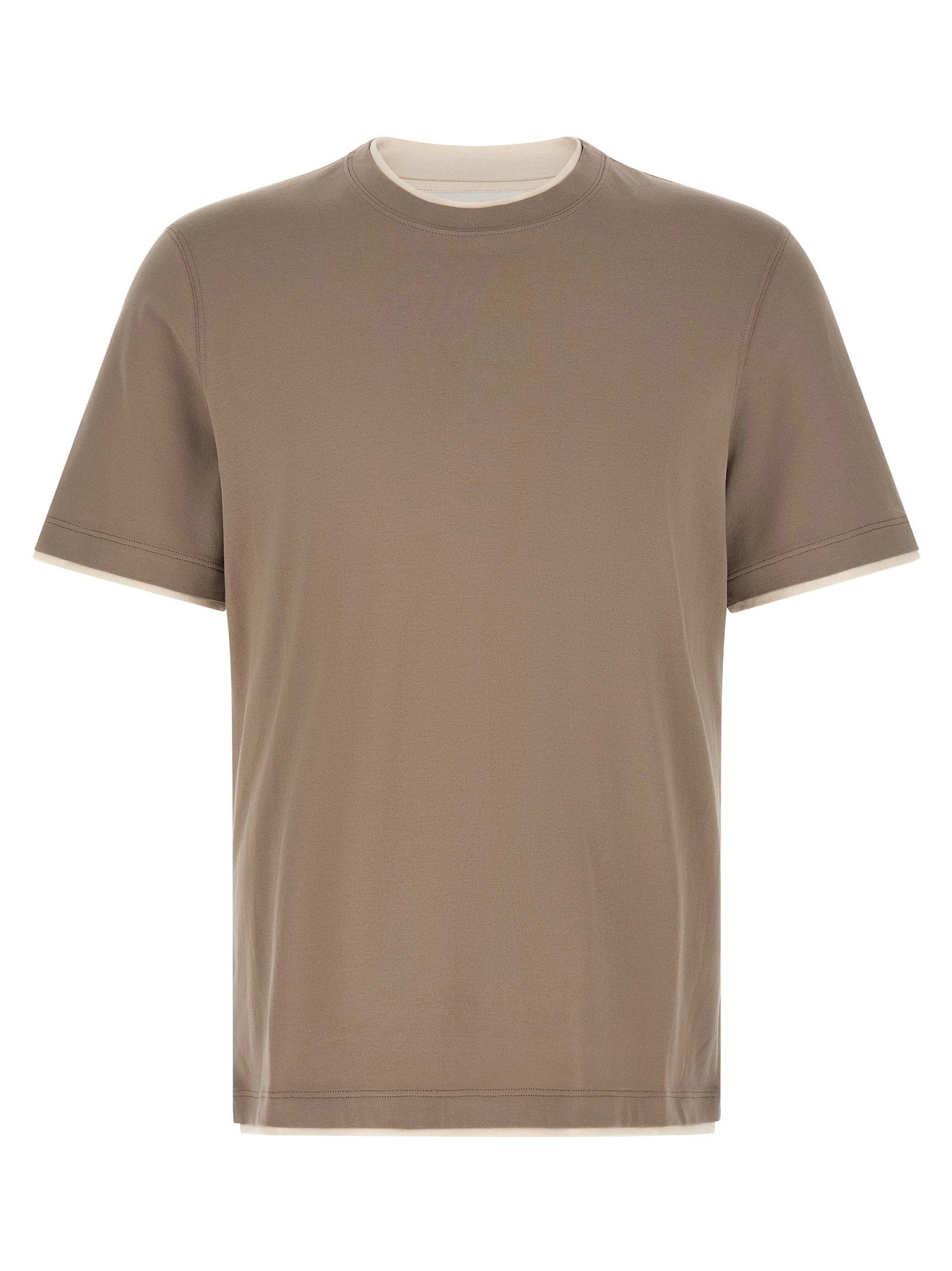 Brunello Cucinelli Brunello Cucinelli Double Layer T-shirt