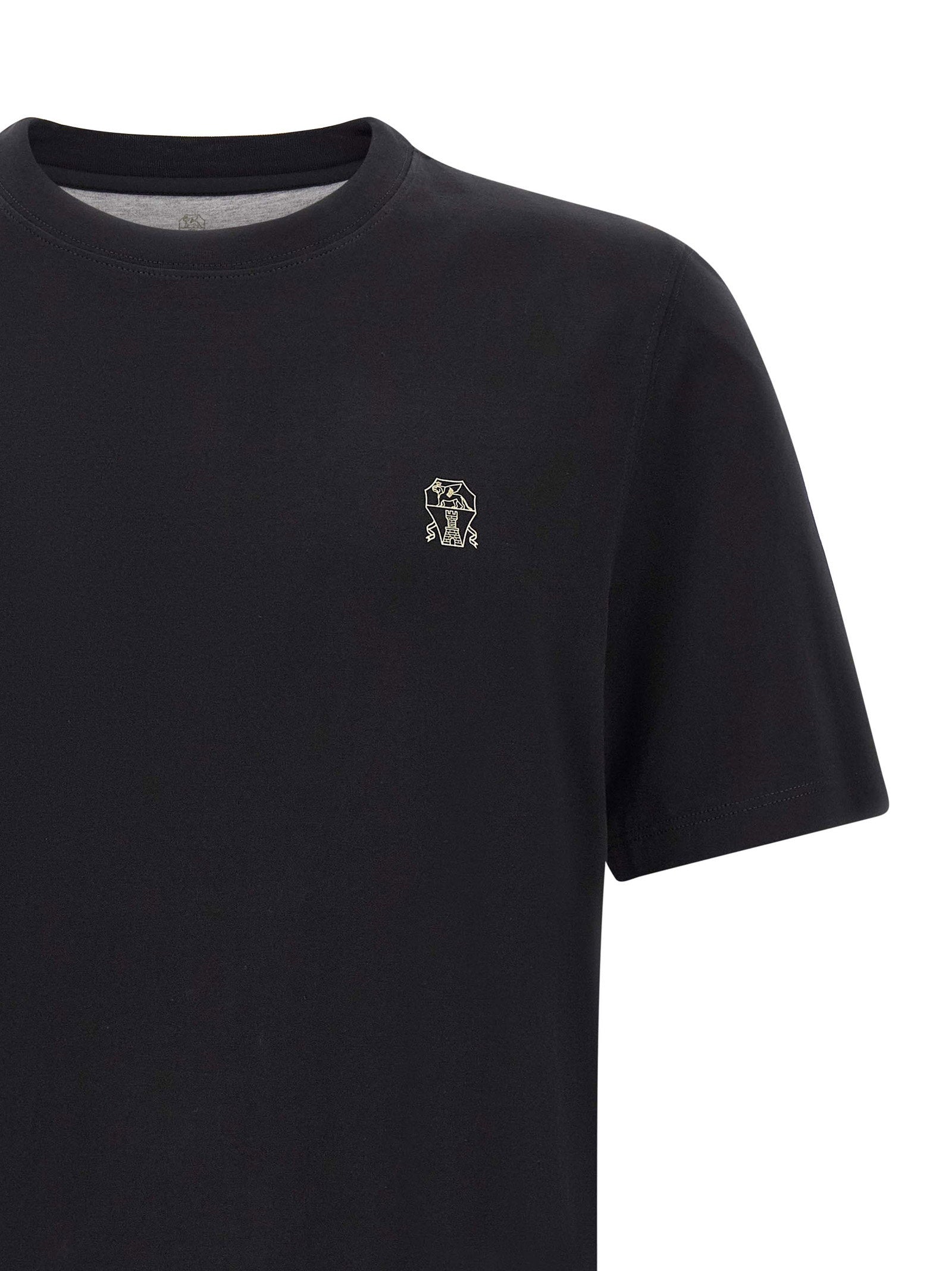 Brunello Cucinelli Brunello Cucinelli Logo Embroidery T-shirt
