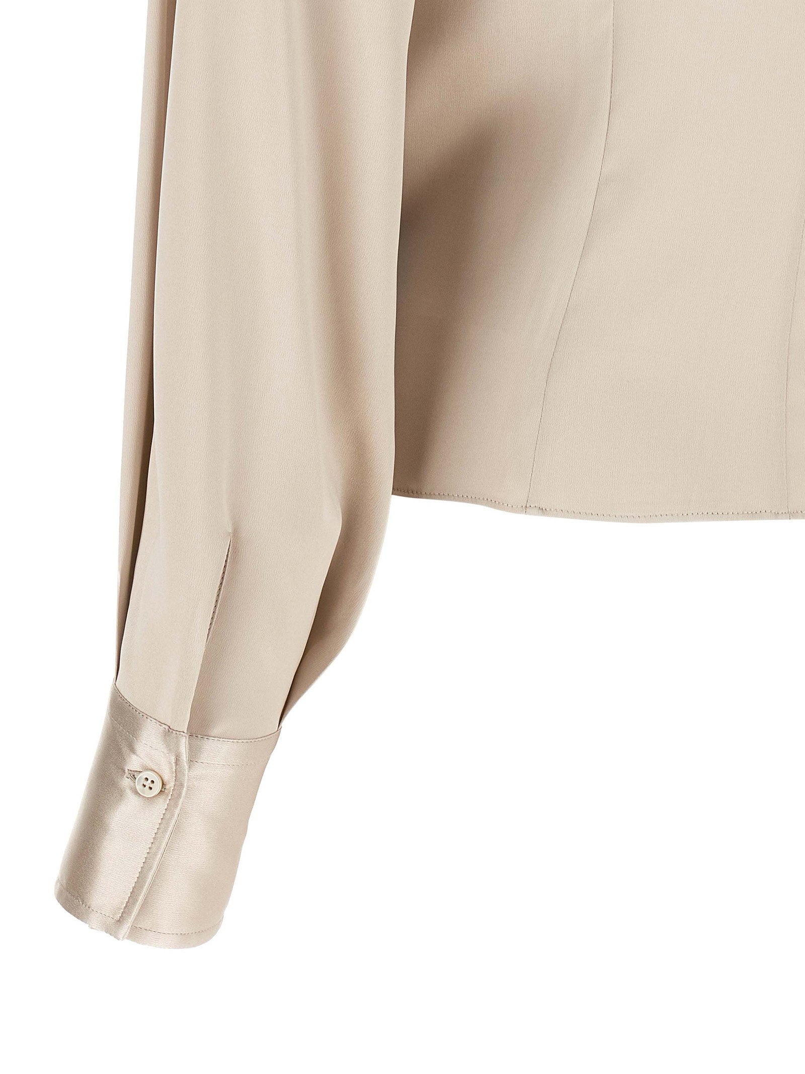 Brunello Cucinelli Brunello Cucinelli Asymmetric Draped Blouse