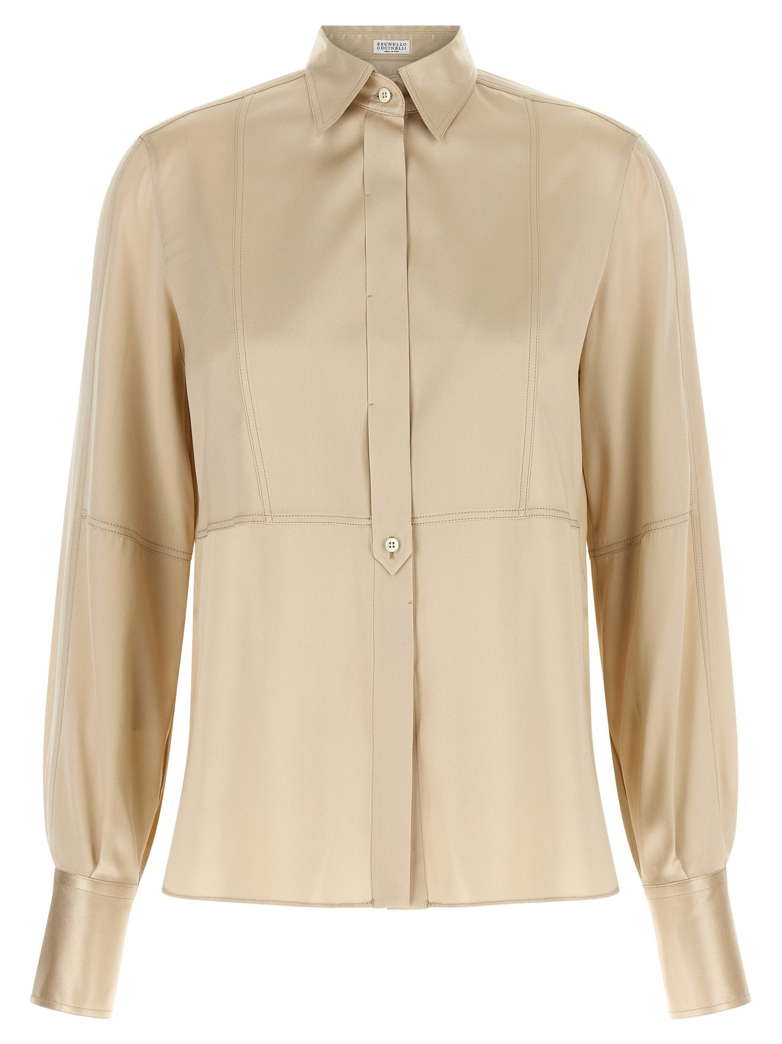 Brunello Cucinelli Brunello Cucinelli Satin Silk Shirt