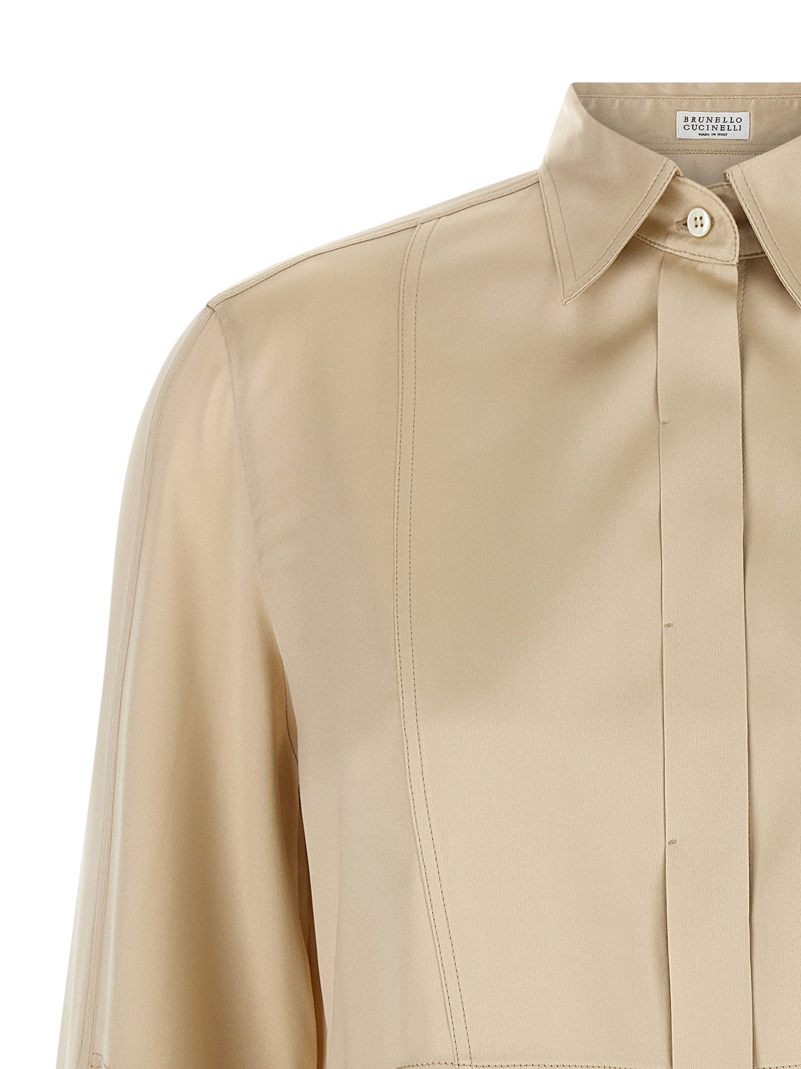 Brunello Cucinelli Brunello Cucinelli Satin Silk Shirt