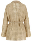 Brunello Cucinelli Brunello Cucinelli Dazzling Net Embroidery Organza Blazer