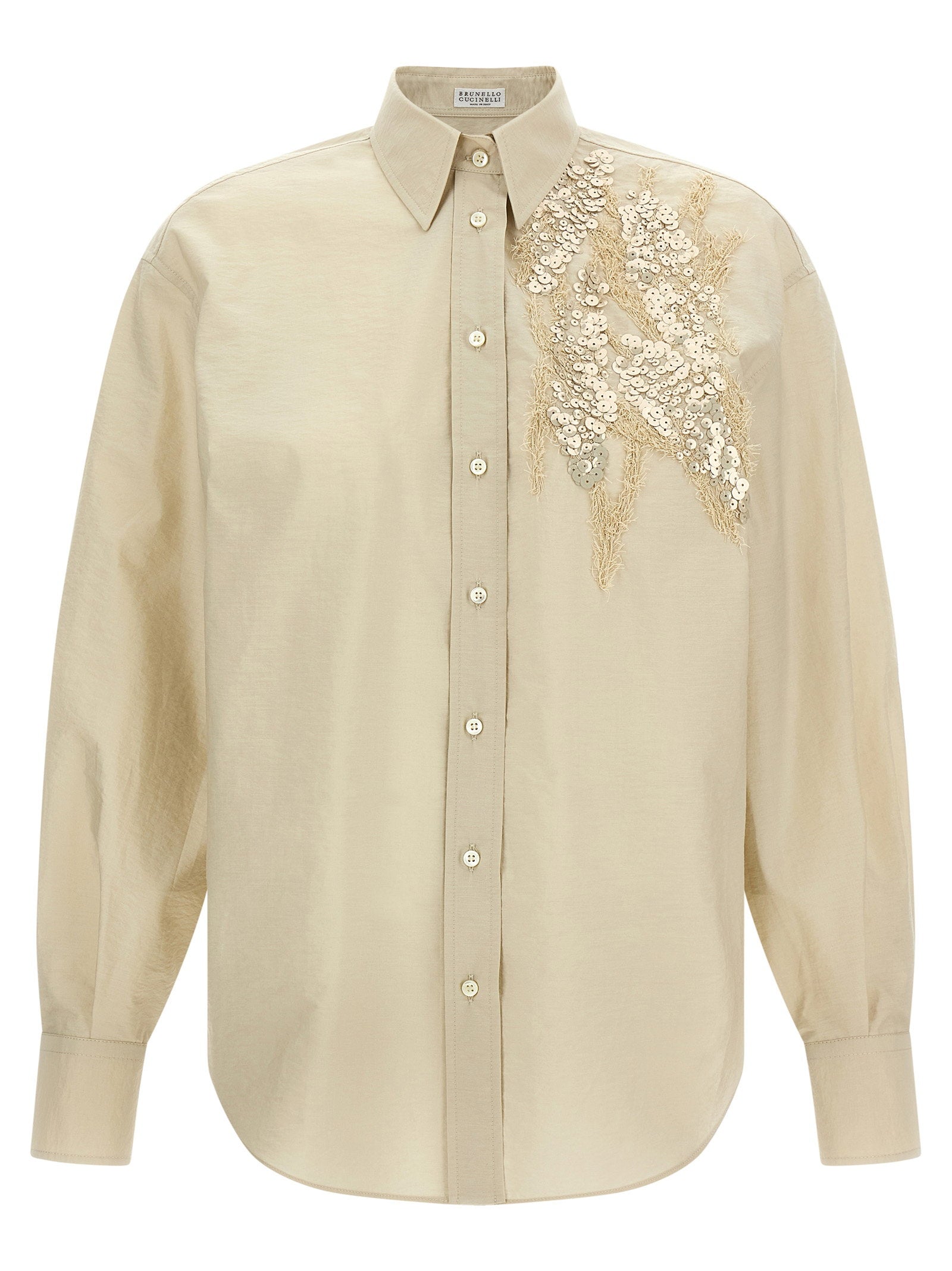 Brunello Cucinelli Brunello Cucinelli Sequin Embroidery Shirt