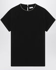 Brunello Cucinelli Brunello Cucinelli Black crew-neck T-shirt with pendant