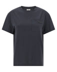 Brunello Cucinelli Brunello Cucinelli Shiny Tab T-shirt