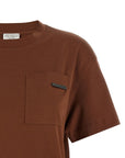 Brunello Cucinelli Brunello Cucinelli Shiny Tab T-shirt