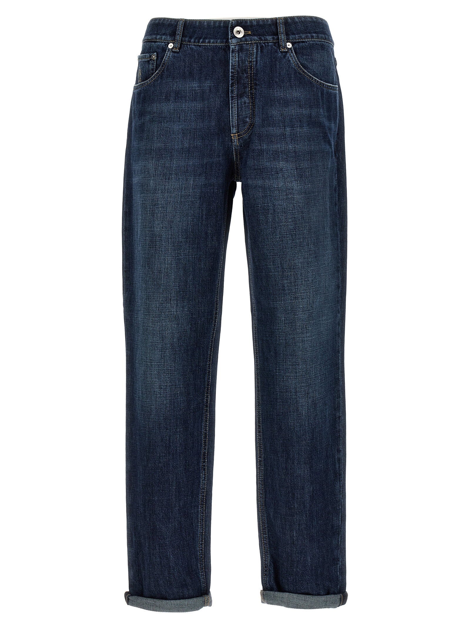 Brunello Cucinelli Brunello Cucinelli Logo Embroidery Jeans