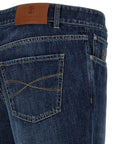Brunello Cucinelli Brunello Cucinelli Logo Embroidery Jeans