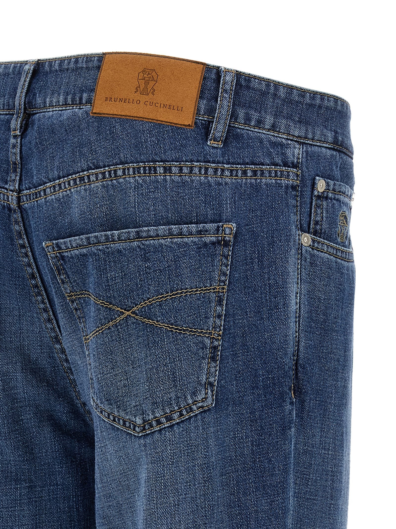 Brunello Cucinelli Brunello Cucinelli Logo Embroidery Jeans