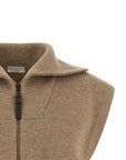 Brunello Cucinelli Brunello Cucinelli Shiny Zipper Pull Vest