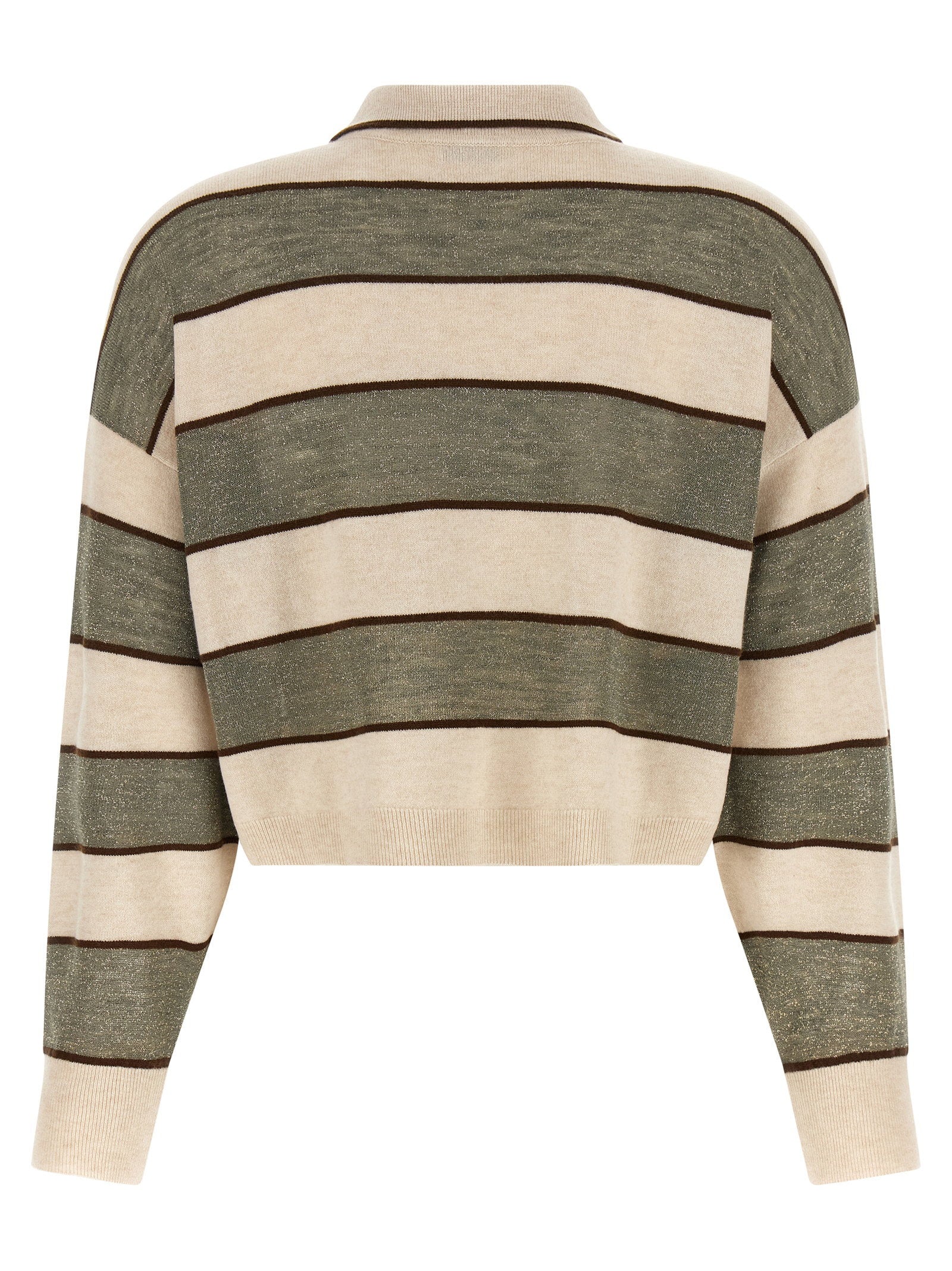 Brunello Cucinelli Brunello Cucinelli Sparkling Stripes Polo Shirt