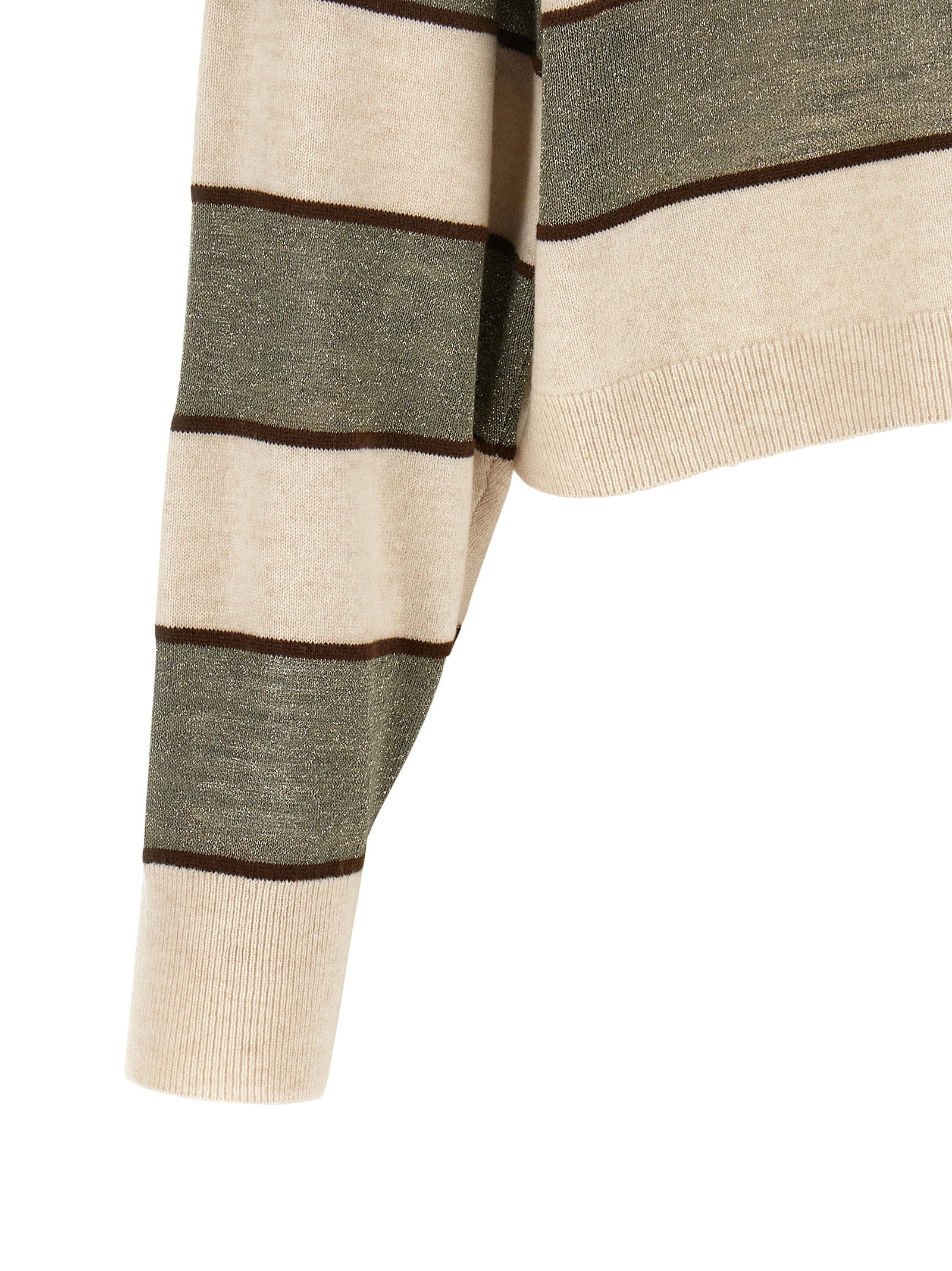 Brunello Cucinelli Brunello Cucinelli Sparkling Stripes Polo Shirt