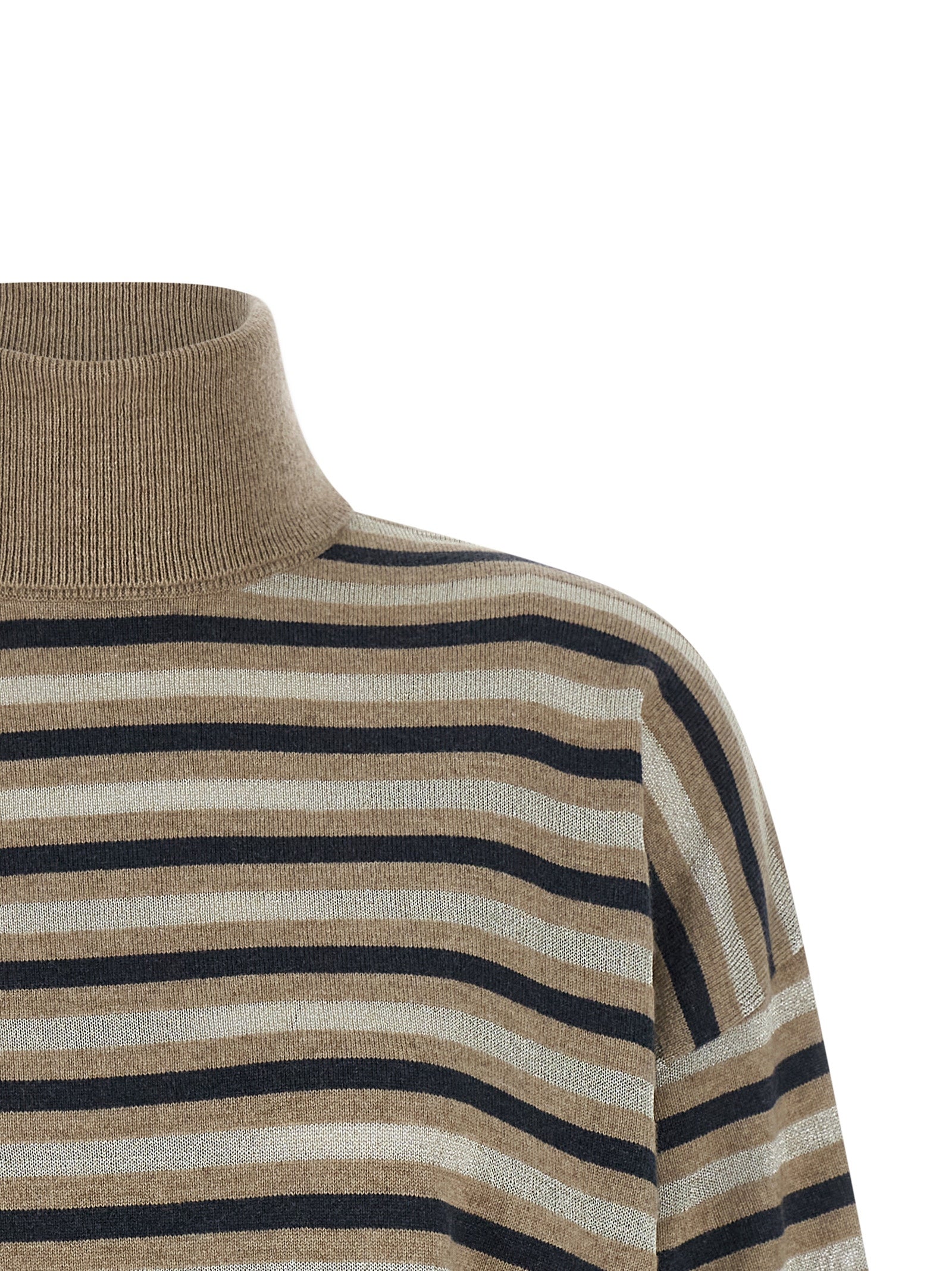 Brunello Cucinelli Brunello Cucinelli Sparkling Stripes Sweater